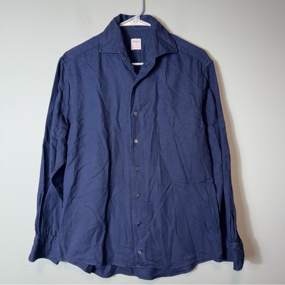 Stenstrom’s Men’s 100% Cotton Button Down Long Sleeve‎ Shirt Navy Medium Swedish